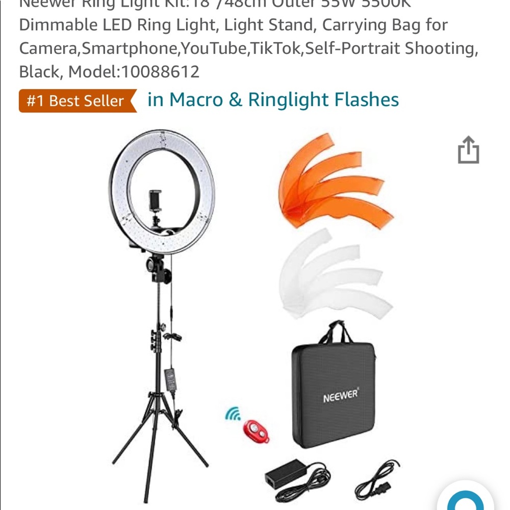 Almost new ring light